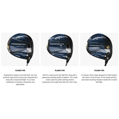 Callaway Paradym X driver 12 Denali 50 regular VÄNSTER Callaway Paradym X driver 12 Denali 50 regular VÄNSTER
