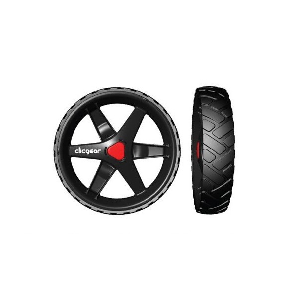 Clicgear Hjulsats - 3 st svarta hjul