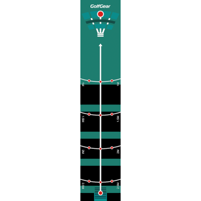 Golf gear puttmatta deluxe 3 meter