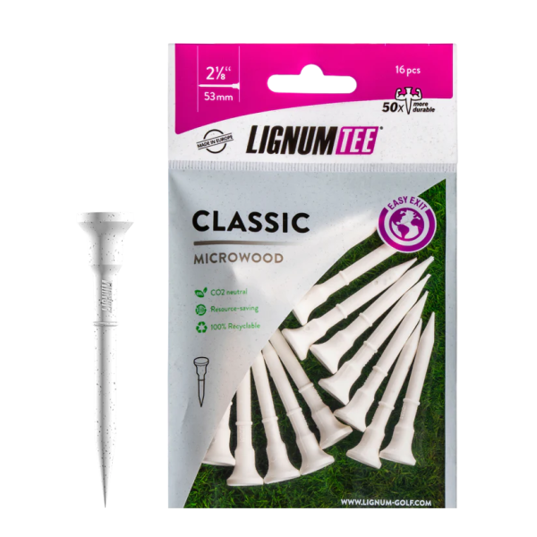 Lignum tees 53 mm - outslitlig peg