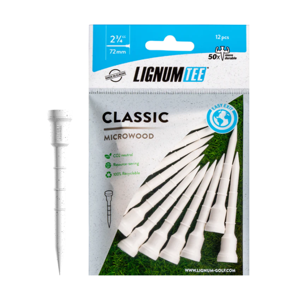 Lignum tees 72 mm - outslitlig peg