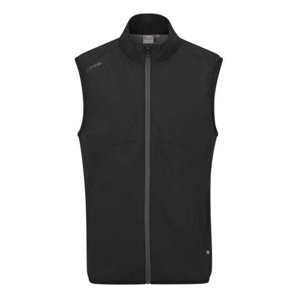 Ping Ashbourne Men's Fleece Vest - Black/Asphalt