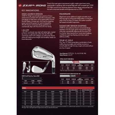 Srixon ZXiR HL stål järnset - KBS 80HL