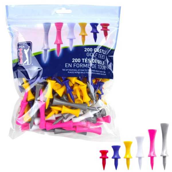PGA Tour Castle tee 200-pack