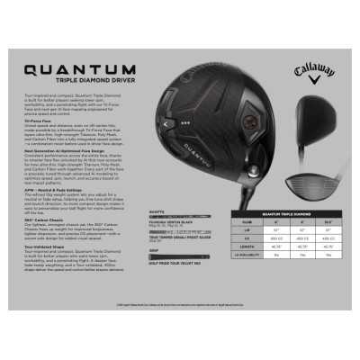 Callaway Quantum Triple Diamond fairwaywood - Ventus black/silver 70