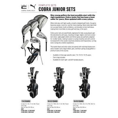 Cobra King junior set 10-12 år