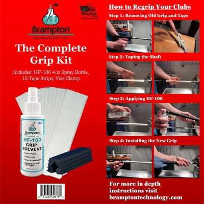 Komplett kit greppbyte - tejp, vätska & clamp Komplett kit greppbyte - tejp, vätska & clamp