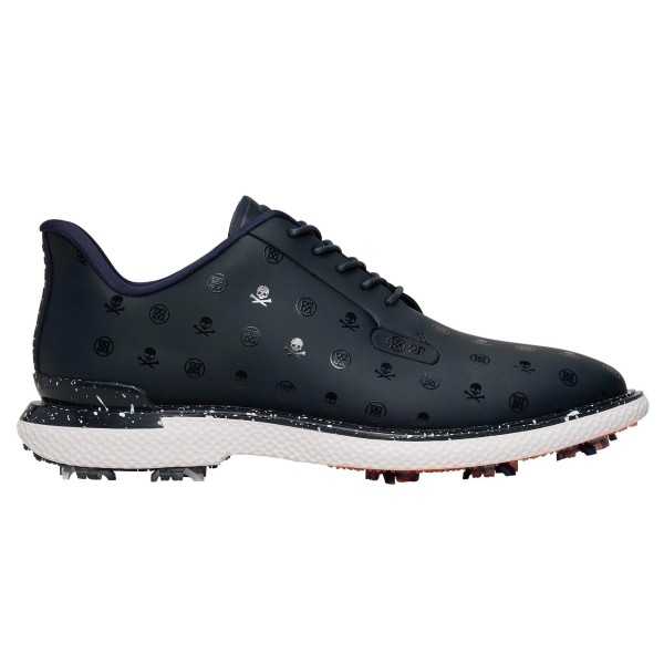 G/Fore Gallivan2r G-lock Printed skull leather golf shoe navy