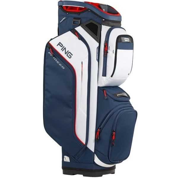 Ping Pioneer vagnbag vit/navy/röd *begagnad*